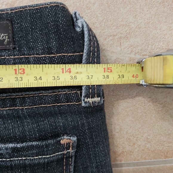 Citizens of Humanity Black Jeans Jerome Dahan Naomi Stretch Low Waist Flair 27 - Picture 6 of 12